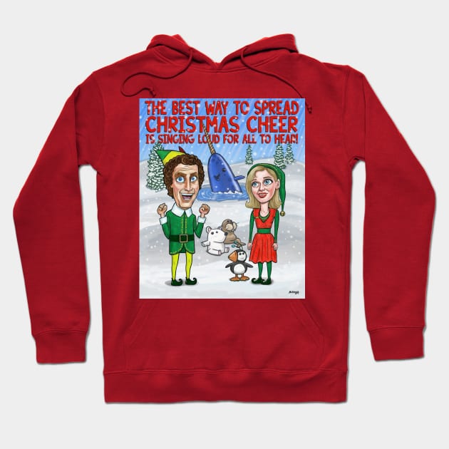 Christmas Cheer Hoodie by mcillustrator